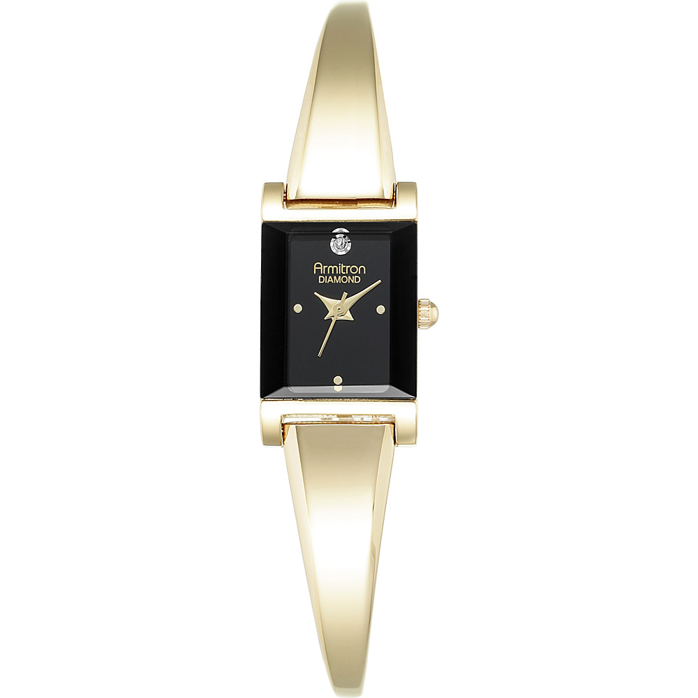 Armitron Womens Diamond Accented Bangle Watch Gold Armitron Watches