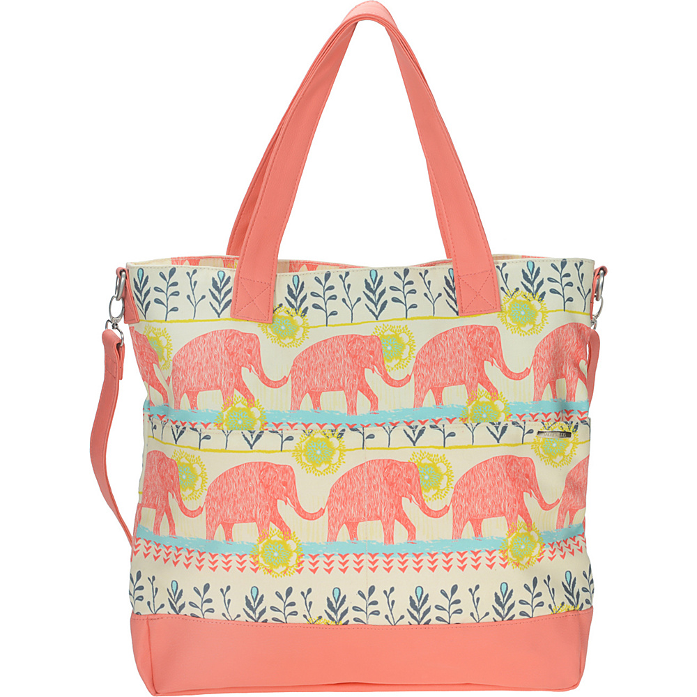 Capri Designs Sarah Watts Carryall Bag Elephant Capri Designs Fabric Handbags