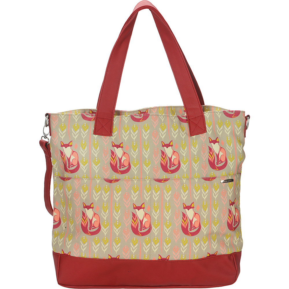 Capri Designs Sarah Watts Carryall Bag Fox Capri Designs Fabric Handbags