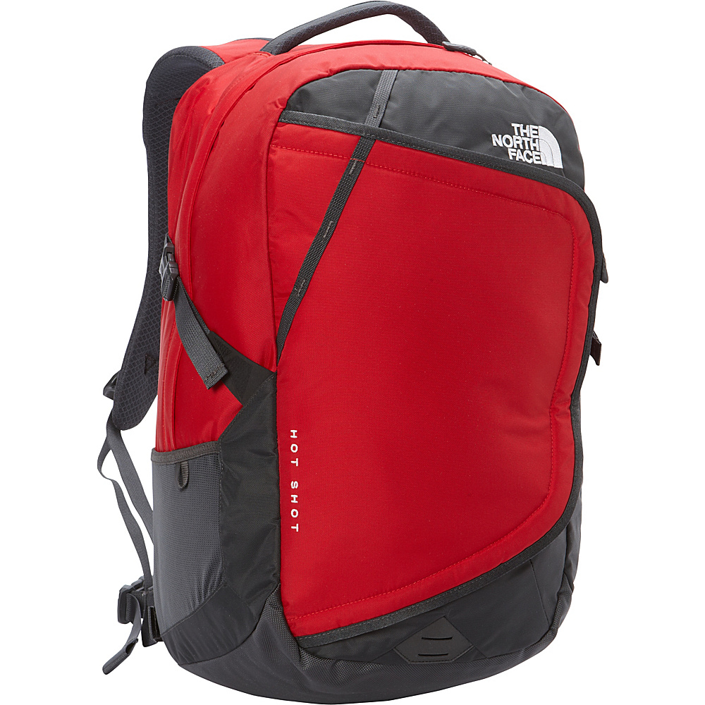 The North Face Hot Shot Laptop Backpack TNF Red Asphalt Grey The North Face Business Laptop Backpacks