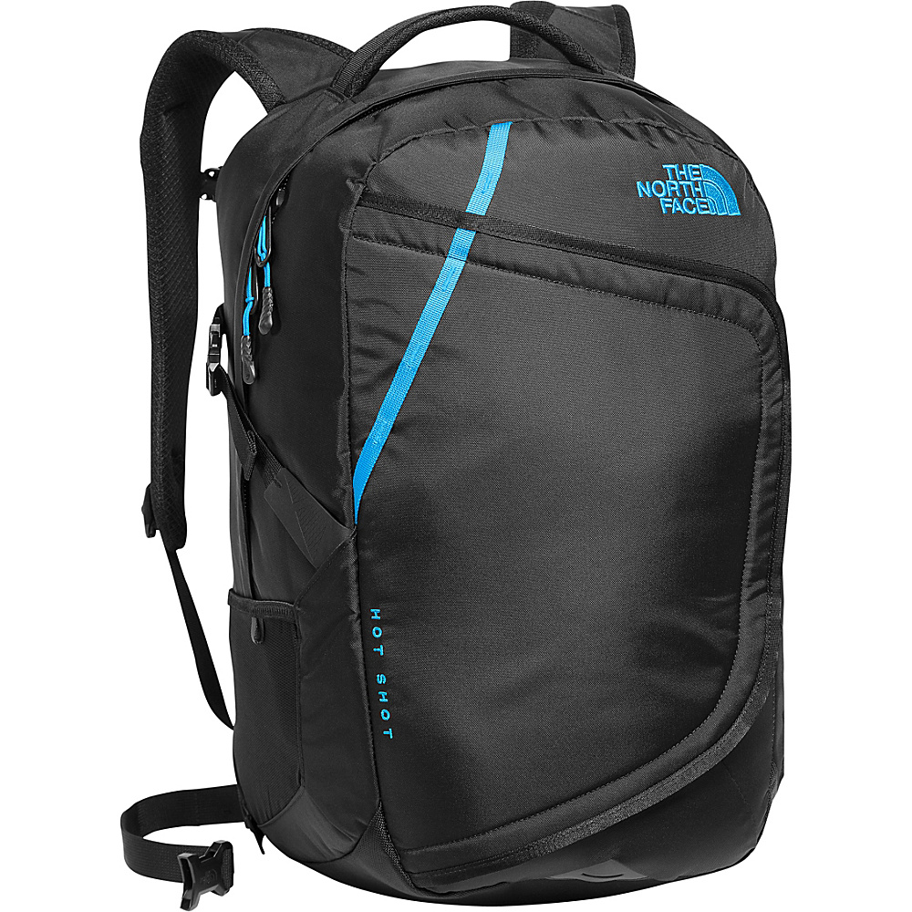 The North Face Hot Shot Laptop Backpack Tnf Black Hyper Blue The North Face Business Laptop Backpacks