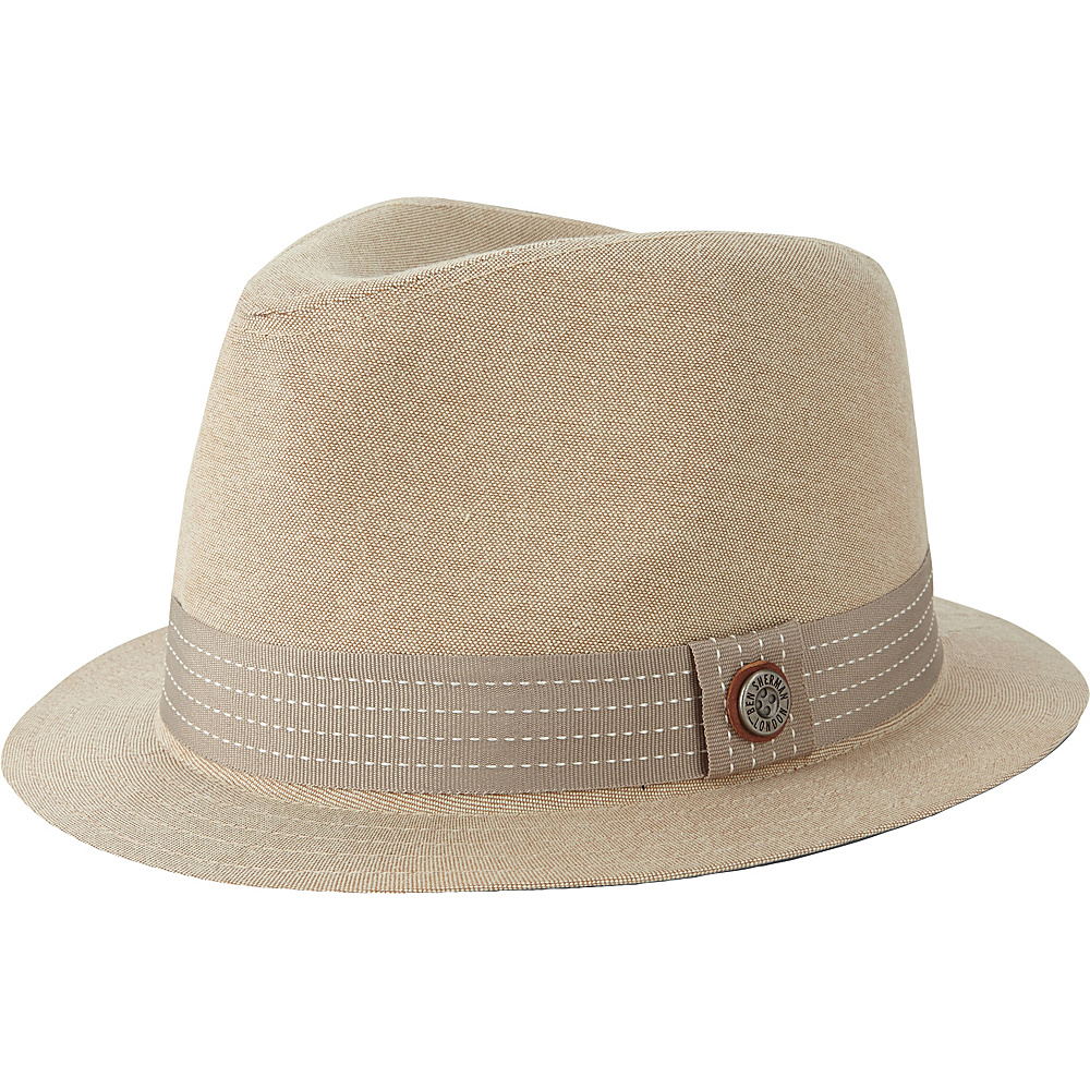 Ben Sherman Top Dyed Oxford Trilby Hat Brown S M Ben Sherman Hats