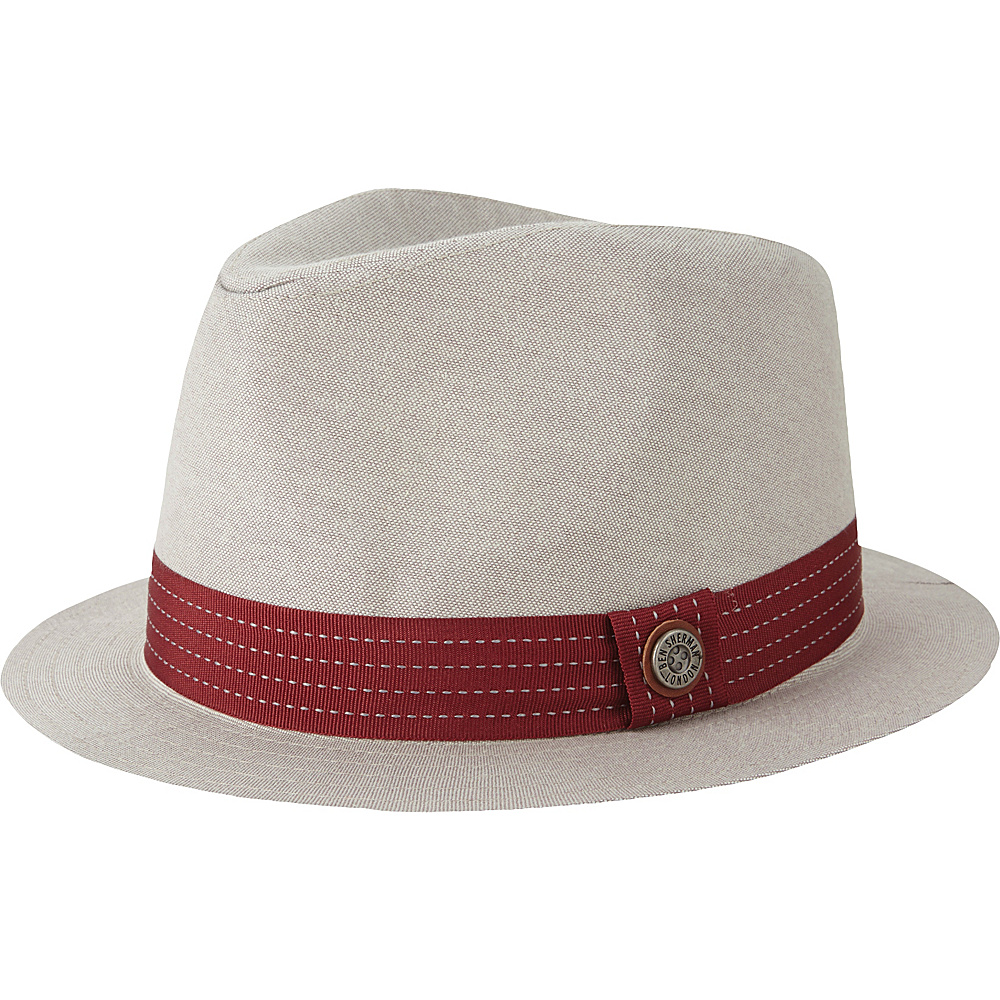 Ben Sherman Top Dyed Oxford Trilby Hat Moon L XL Ben Sherman Hats