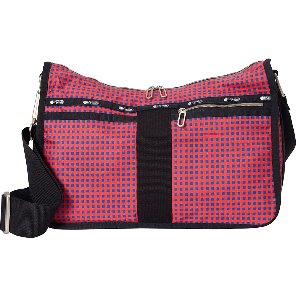 LeSportsac Everyday Bag Happy Check Blue C LeSportsac Fabric Handbags