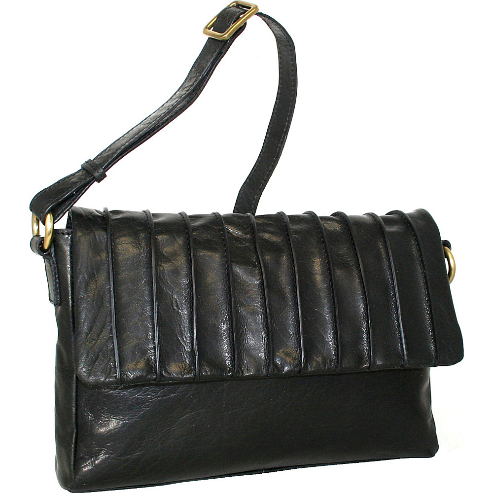Nino Bossi Lady Jane Crossbody Black Nino Bossi Leather Handbags