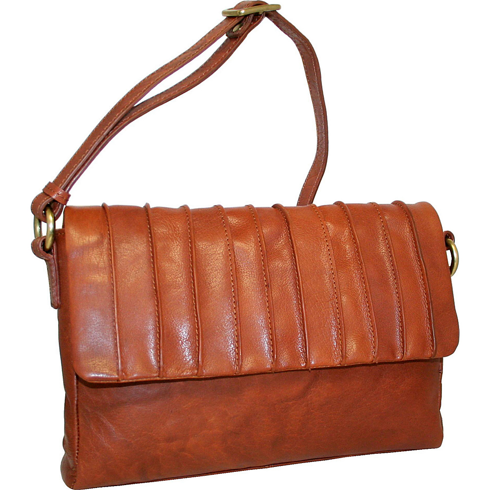 Nino Bossi Lady Jane Crossbody Cognac Nino Bossi Leather Handbags