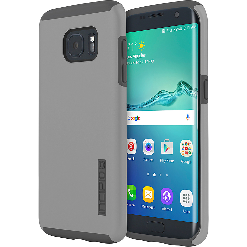 Incipio DualPro for Samsung Galaxy S7 Edge Gray Gray Incipio Personal Electronic Cases