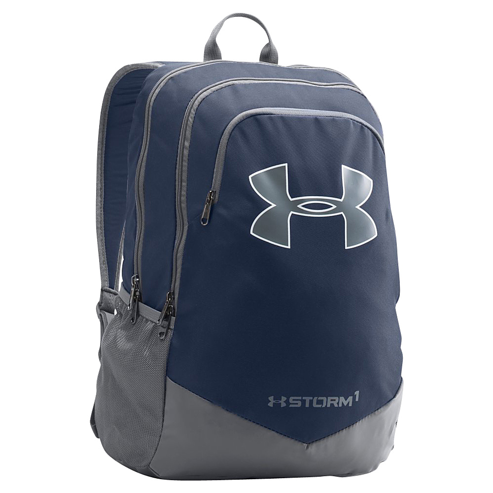 Under Armour Boys Scrimmage Backpack Midnight Navy Graphite Graphite Under Armour Business Laptop Backpacks