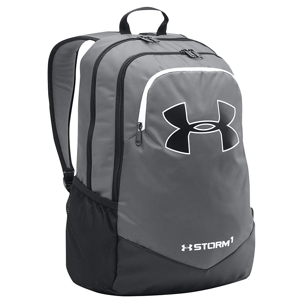Under Armour Boys Scrimmage Backpack Graphite Black White White Under Armour Business Laptop Backpacks