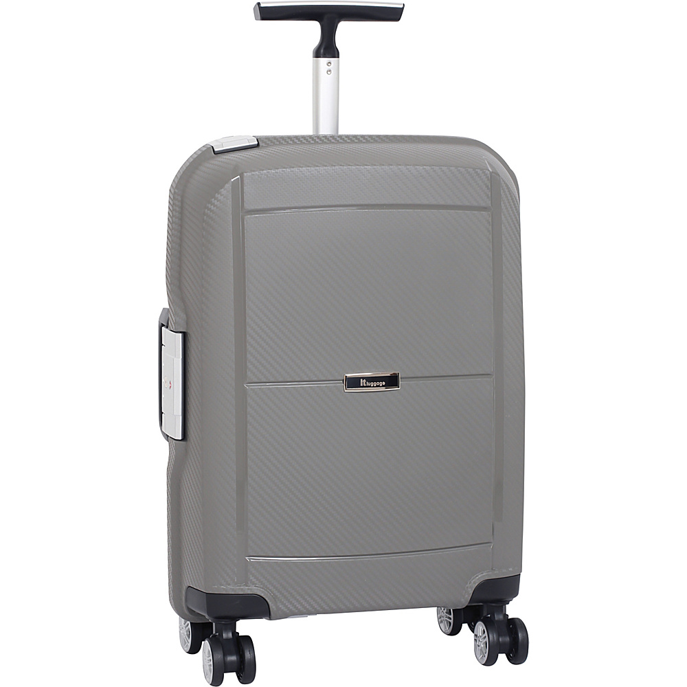 it luggage Monoguard 21.5 inch 8 Wheel Carry On Spinner Grey it luggage Hardside Luggage