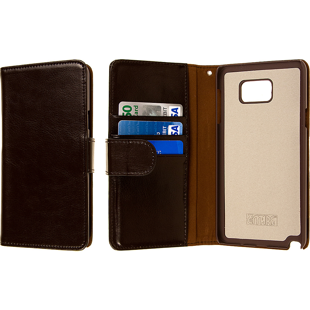 EMPIRE KLIX Genuine Leather Wallet for Samsung Galaxy Note 5 Brown EMPIRE Electronic Cases