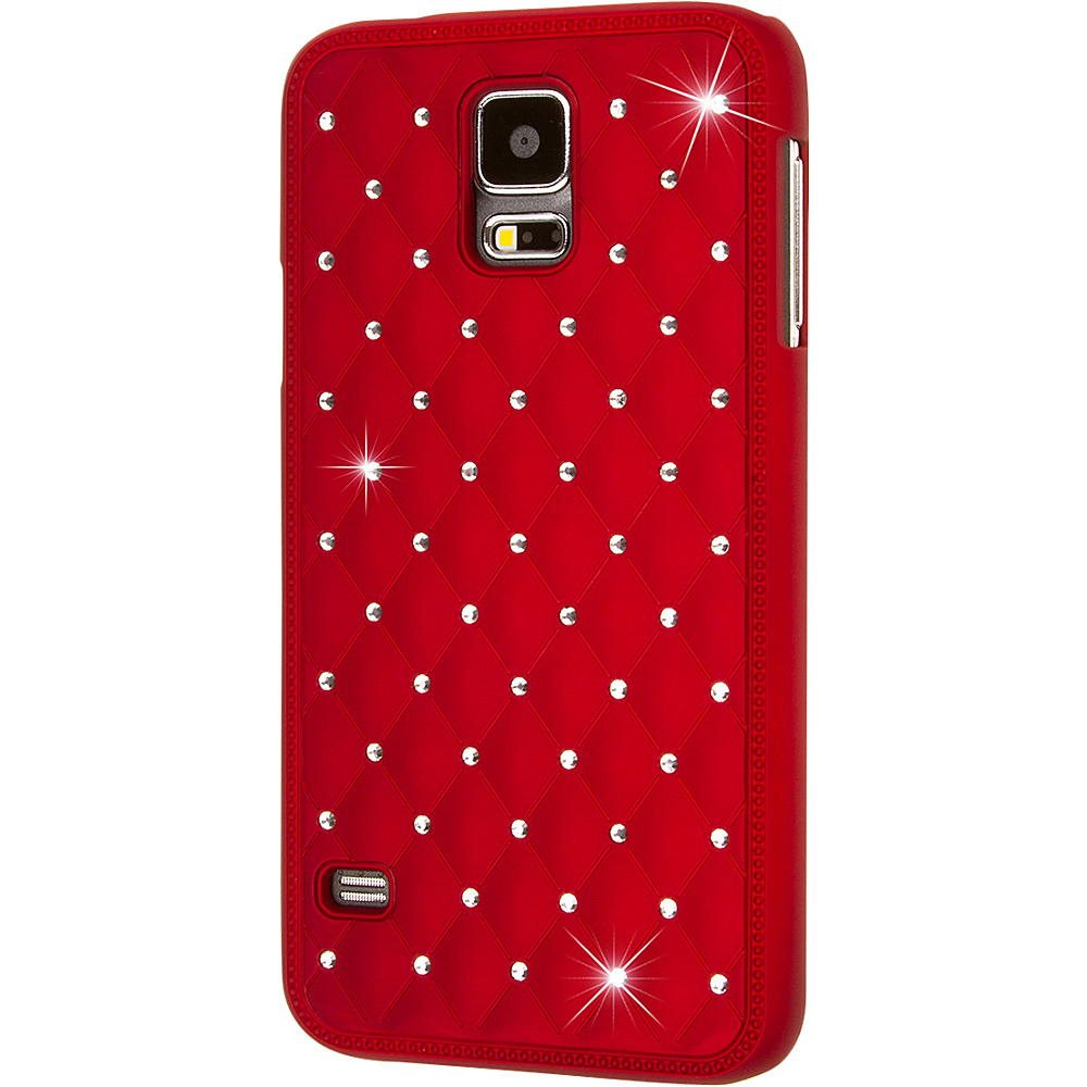 EMPIRE GLITZ Bling Accent Case for Samsung Galaxy S5 Red EMPIRE Personal Electronic Cases