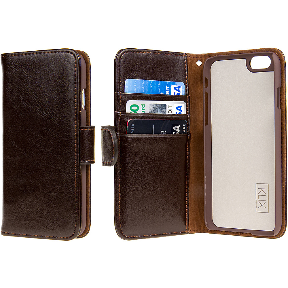 EMPIRE KLIX Genuine Leather Wallet for Apple iPhone 6 iPhone 6S Brown EMPIRE Electronic Cases