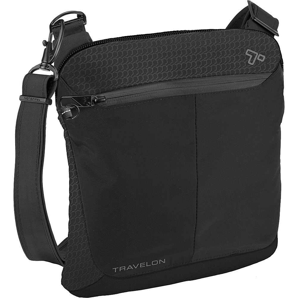 Travelon Anti Theft Active Small Crossbody Bag Black Travelon Fabric Handbags