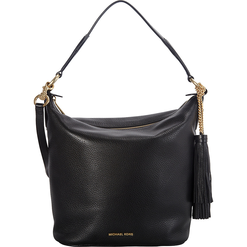 MICHAEL Michael Kors Elana Large Convertible Shoulder Bag Black MICHAEL Michael Kors Designer Handbags