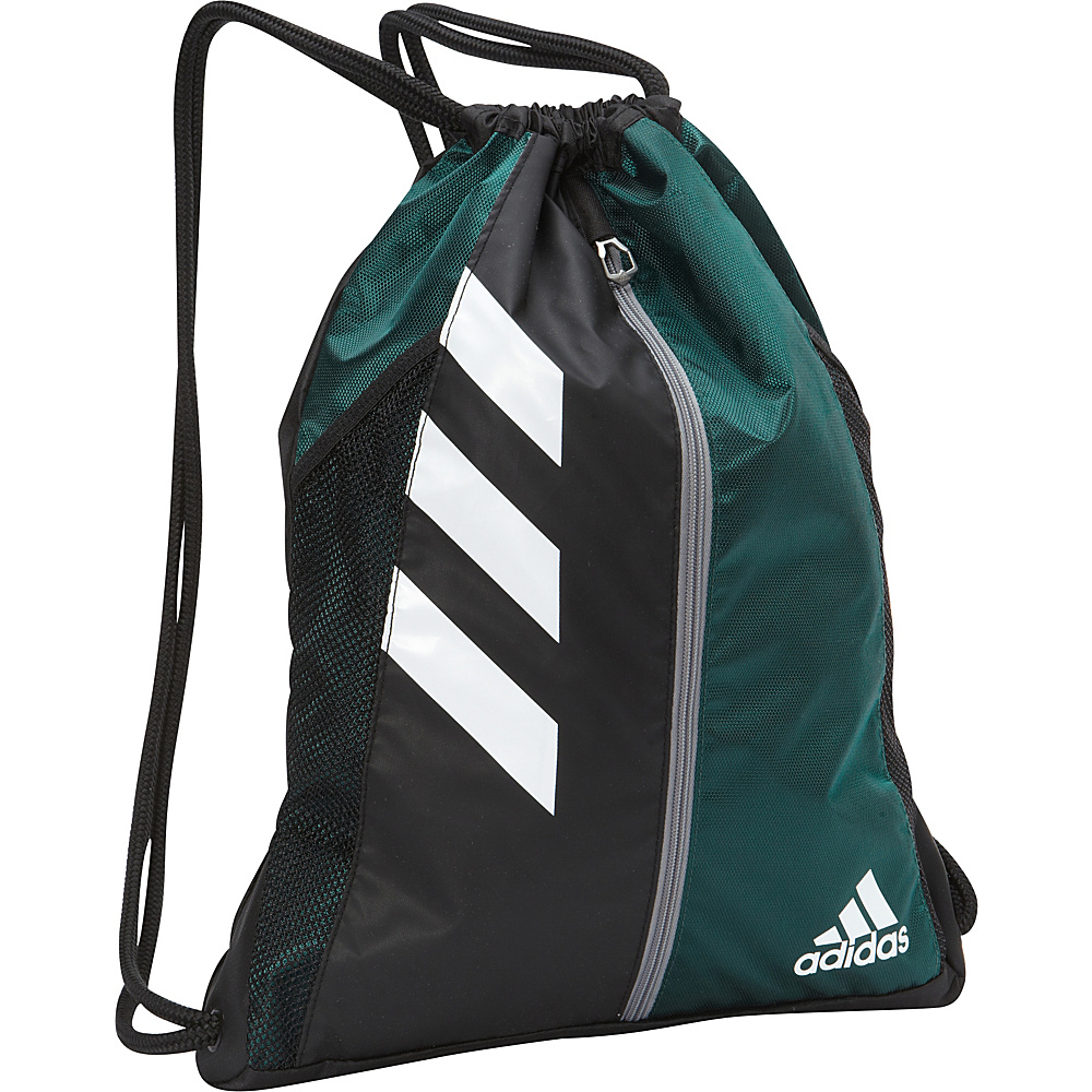 adidas Team Issue Sackpack Dark Green Black adidas Everyday Backpacks