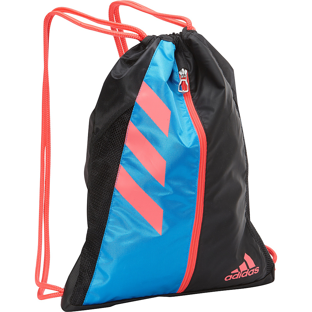 adidas Team Issue Sackpack Shock Blue Black Shock Red adidas School Day Hiking Backpacks