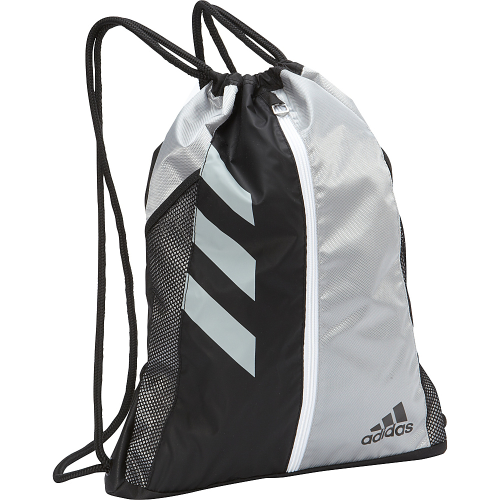 adidas Team Issue Sackpack Platinum Black White adidas Everyday Backpacks