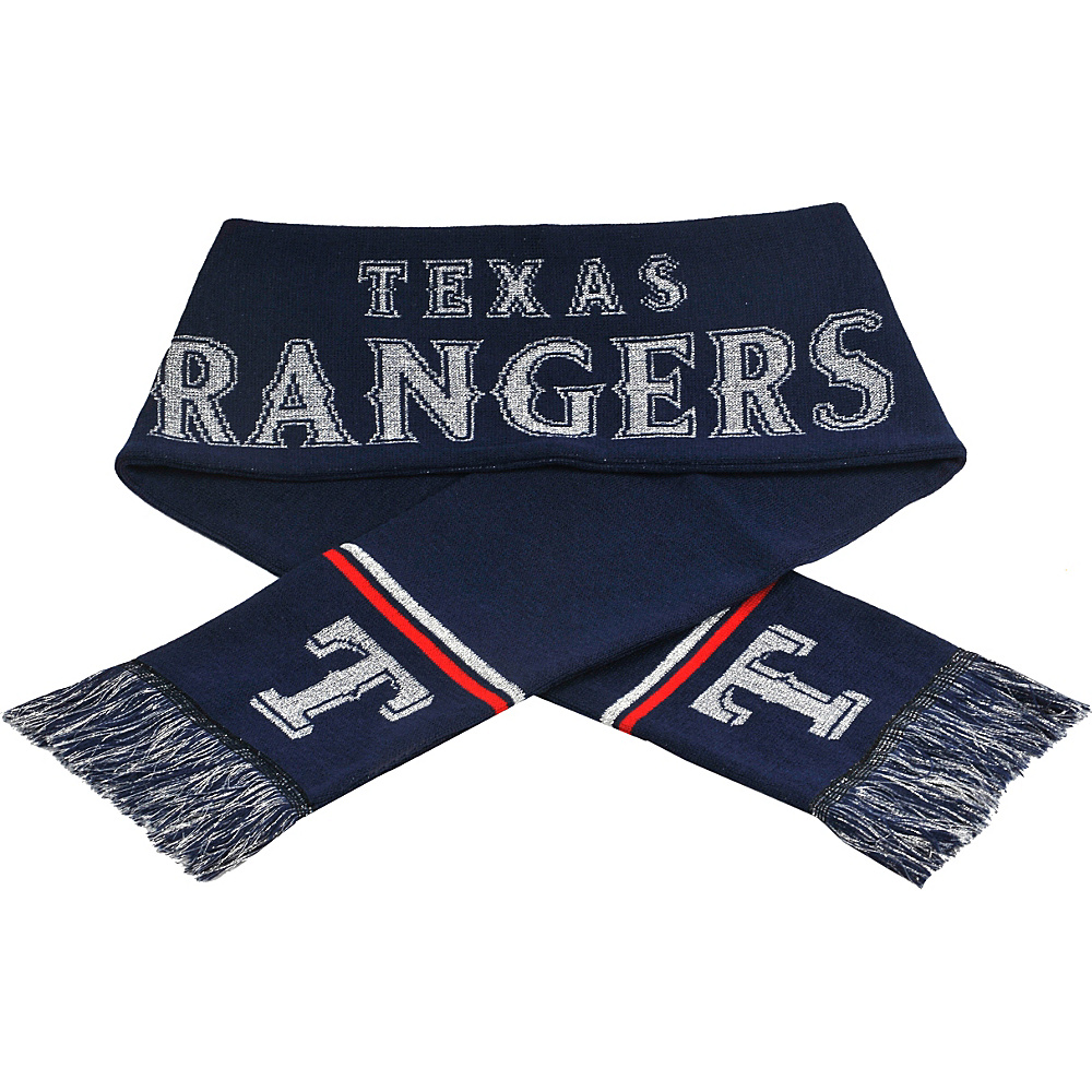Forever Collectibles MLB Glitter Scarf Blue Texas Rangers Forever Collectibles Hats Gloves Scarves