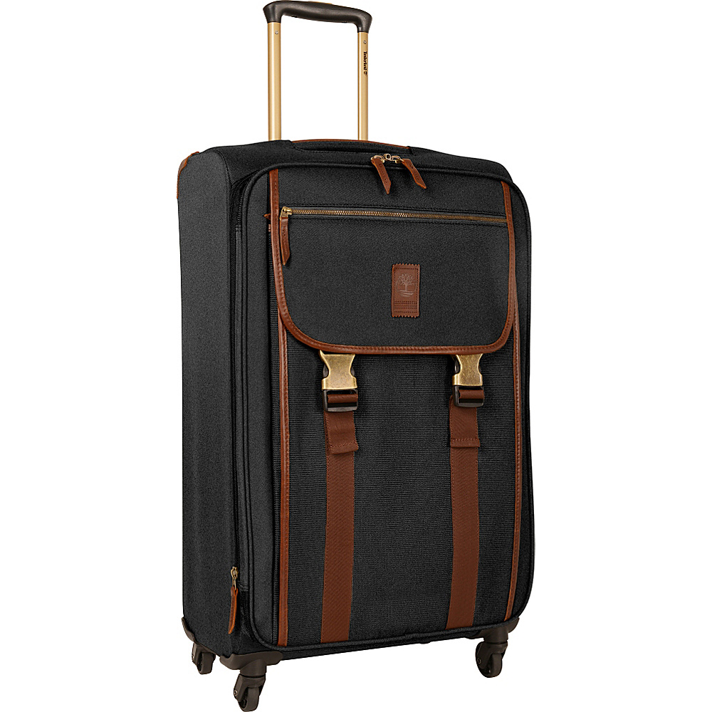 Timberland Reddington 25 Expandable Spinner Suitcase Black Timberland Softside Checked