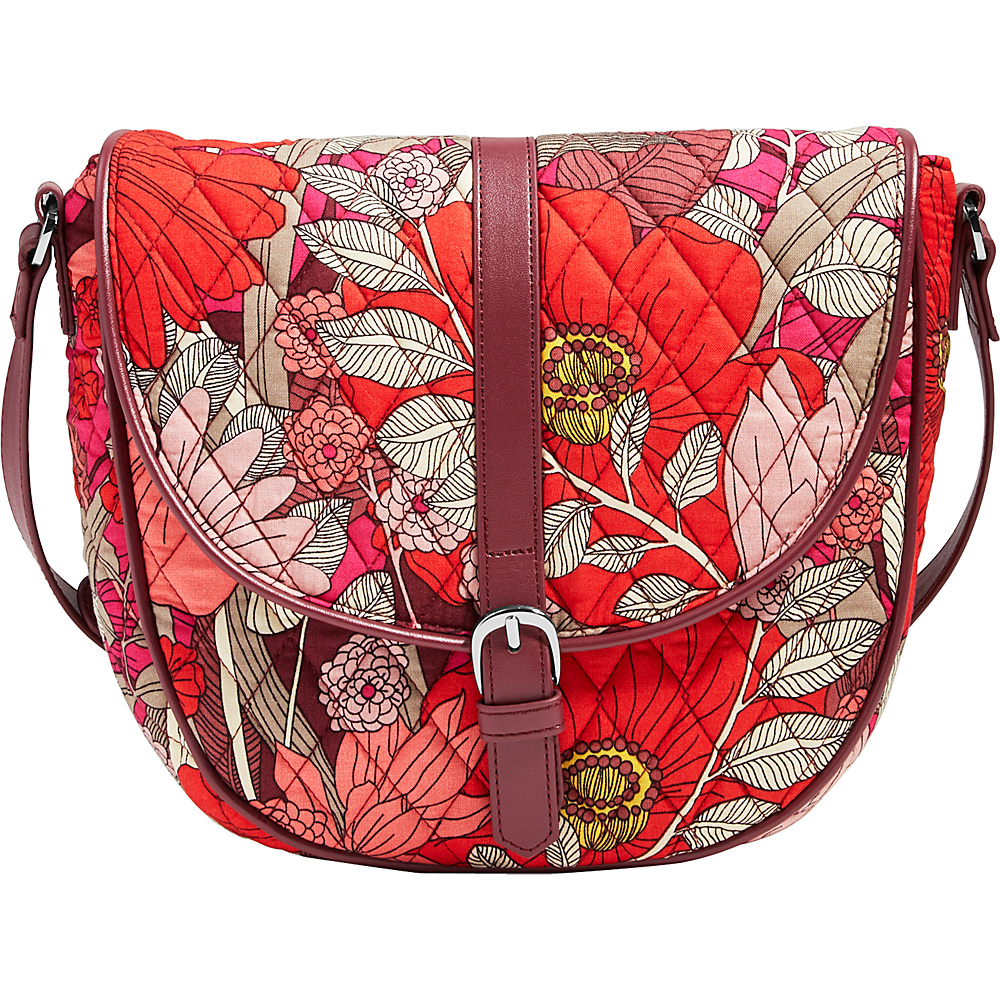 Vera Bradley Slim Saddle Bag Bohemian Blooms Vera Bradley Fabric Handbags