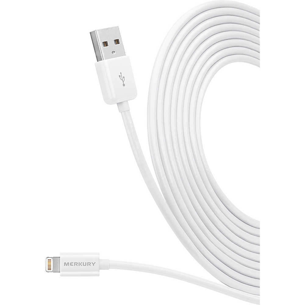 Merkury Innovations 10 ft. Lightning Cable with 8 Pin White Merkury Innovations Electronics