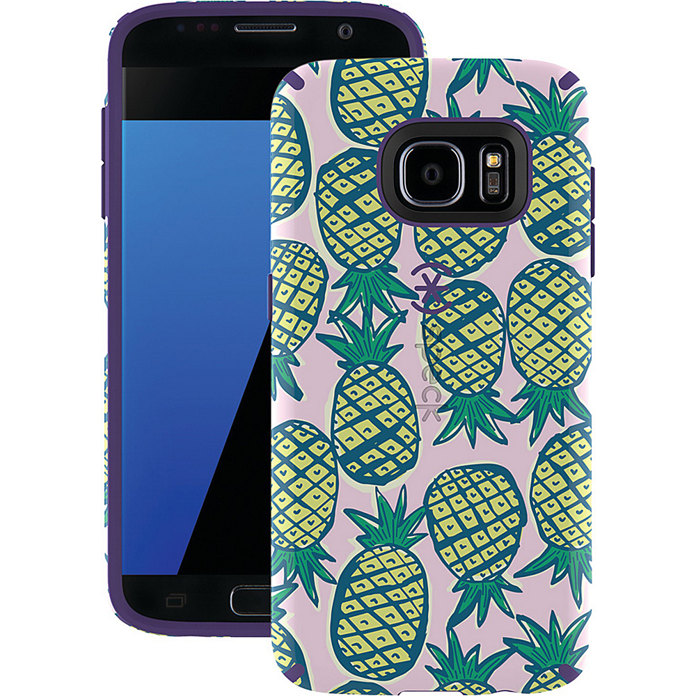 Speck Samsung Galaxy S 7 Candyshell Inked Case Pineapple Pac Knight Purple Speck Electronic Cases