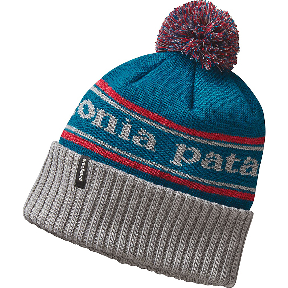 Patagonia Powder Town Beanie Park Stripe Drifter Grey Patagonia Hats Gloves Scarves