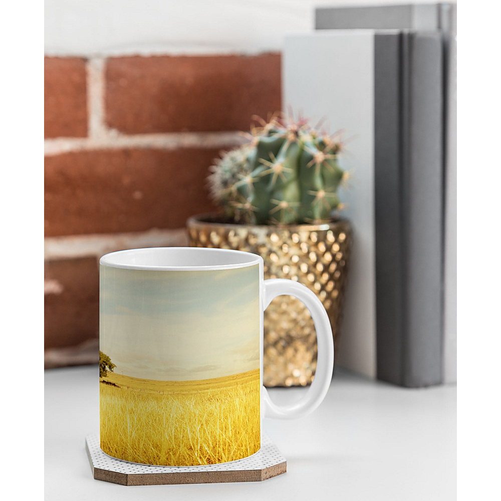 DENY Designs Barbara Sherman Coffee Mug Golden Yellow Solitary DENY Designs Outdoor Accessories
