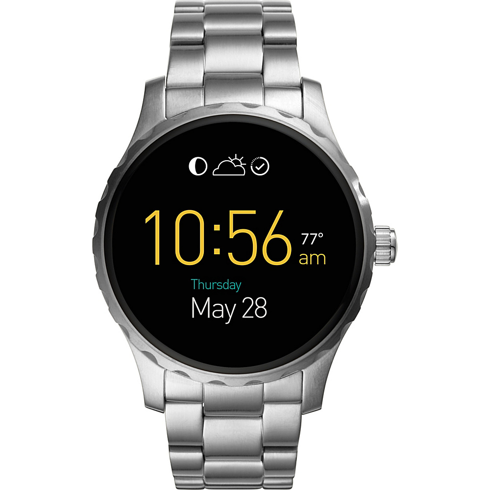 Fossil Q Marshal Digital Display Stainless Steel Touchscreen Smartwatch Silver Fossil Wearable Technology