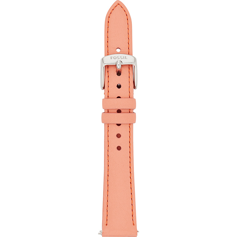 Fossil 16mm Leather Watch Strap Pink Fossil Watches