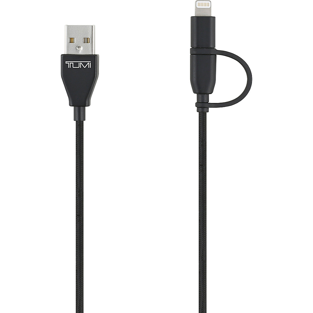 Tumi 2 in 1 Cable Lightning Micro USB Black Tumi Electronic Accessories