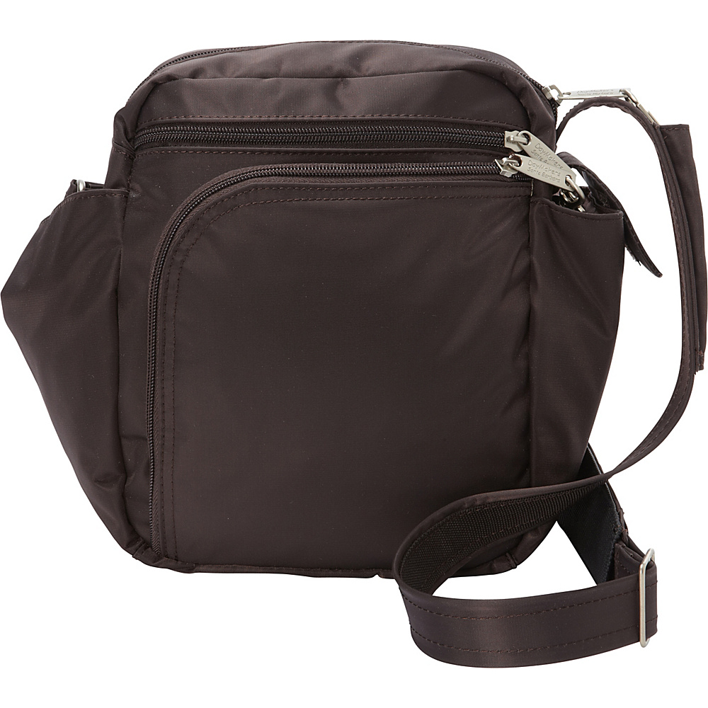 BeSafe by DayMakers RFID Smart Traveler 10 LX Shoulder Bag Espresso BeSafe by DayMakers Fabric Handbags