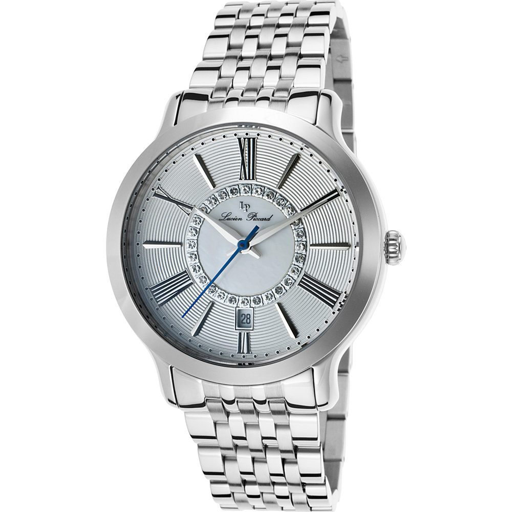 Lucien Piccard Watches Sofia Stainless Steel Watch Silver White Pearl Silver Lucien Piccard Watches Watches