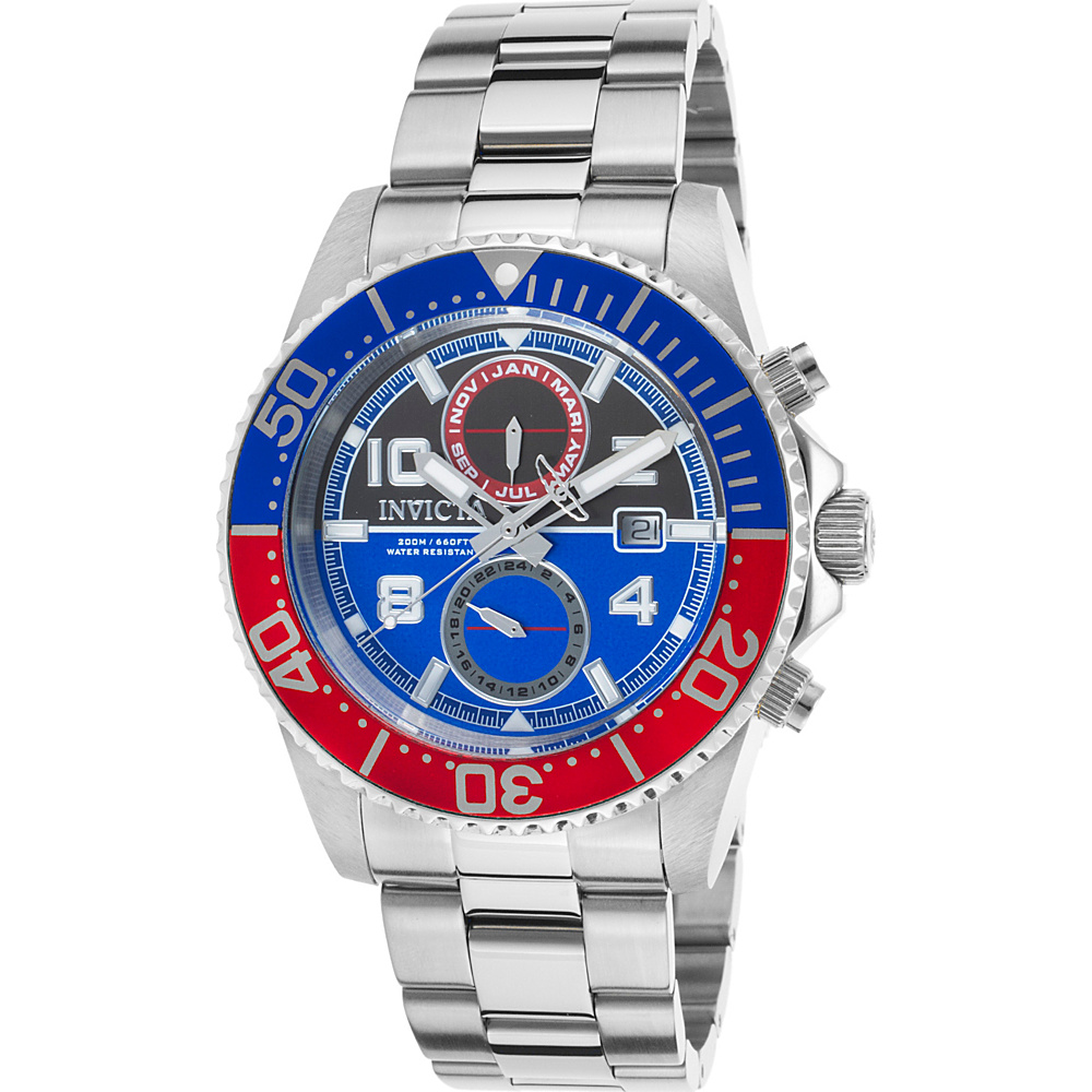 Invicta Watches Mens Pro Diver Multi Function Stainless Steel Watch Silver Invicta Watches Watches