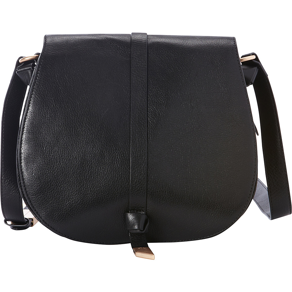 Foley Corinna Daisy Saddle Bag Black Foley Corinna Designer Handbags