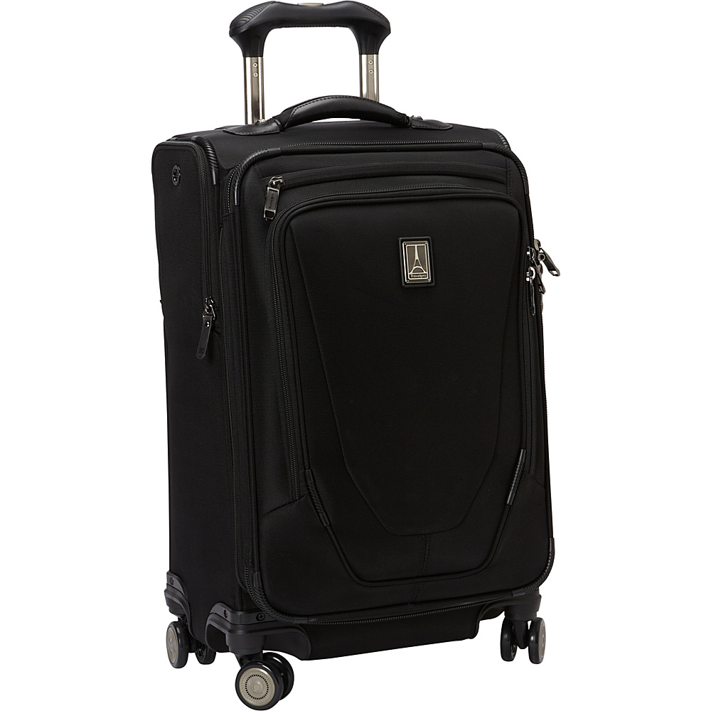 Travelpro Crew 11 21 Expandable Spinner Black Travelpro Softside Carry On