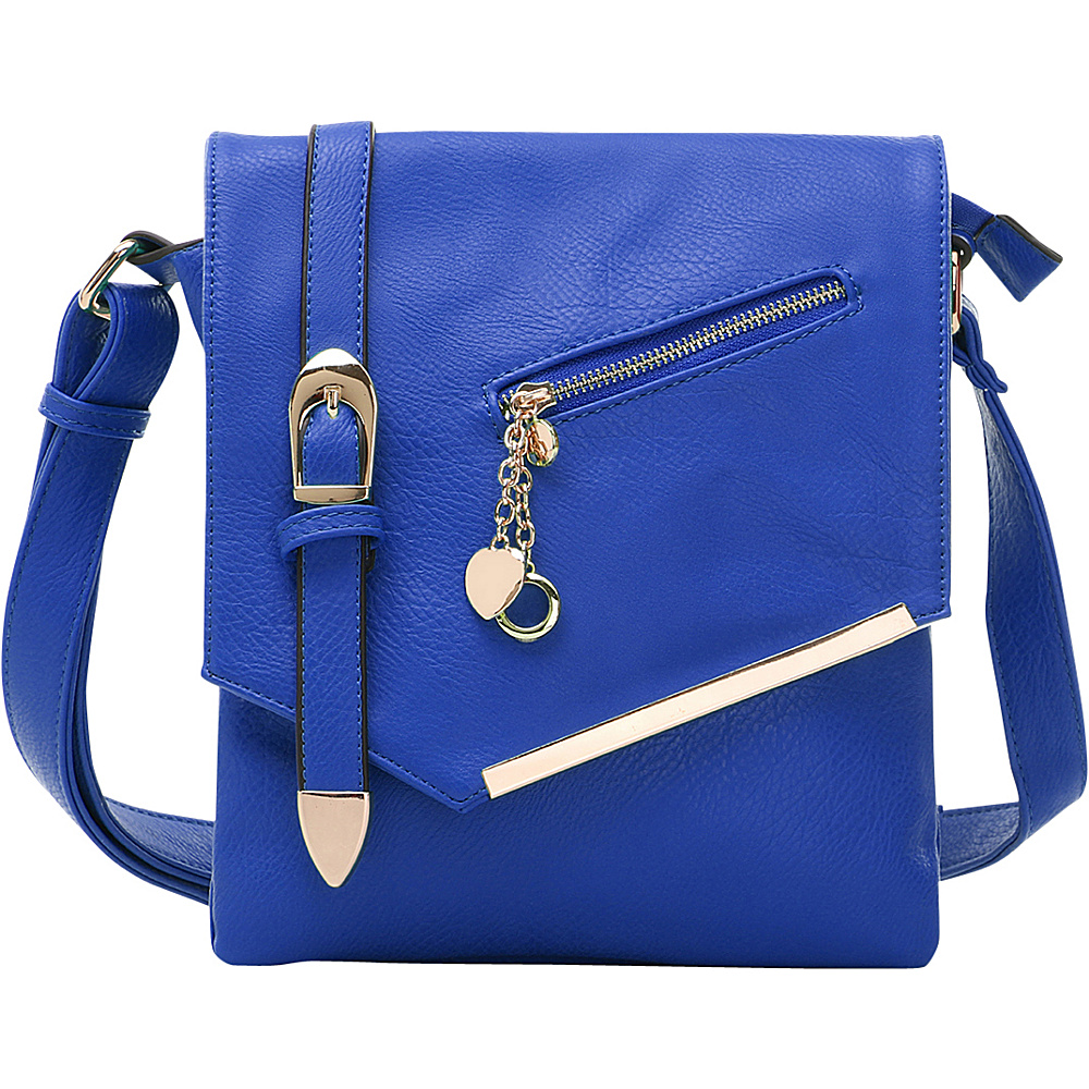 MKF Collection Jasmine Cross Body Shoulder Bag Blue MKF Collection Manmade Handbags