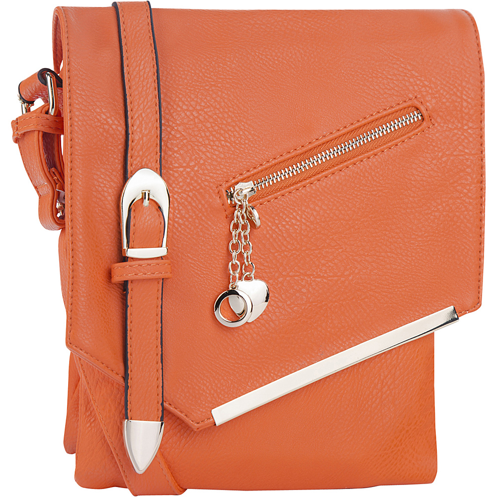 MKF Collection Jasmine Cross Body Shoulder Bag Orange MKF Collection Manmade Handbags