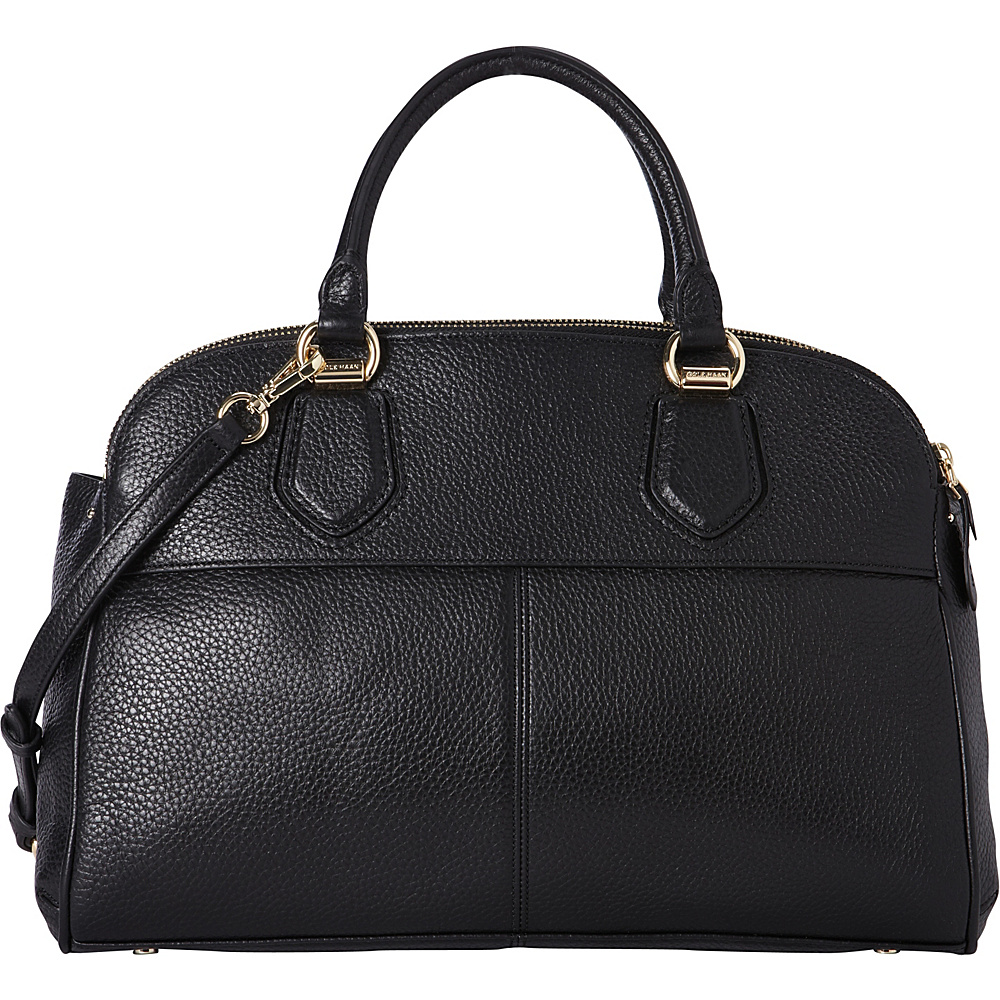 Cole Haan Tali Double Zip Satchel Black Cole Haan Designer Handbags