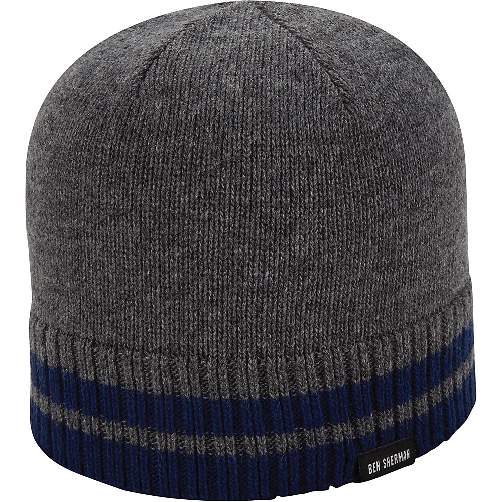 Ben Sherman Placed Tipping Knit Beanie Smoked Pearl Ben Sherman Hats Gloves Scarves