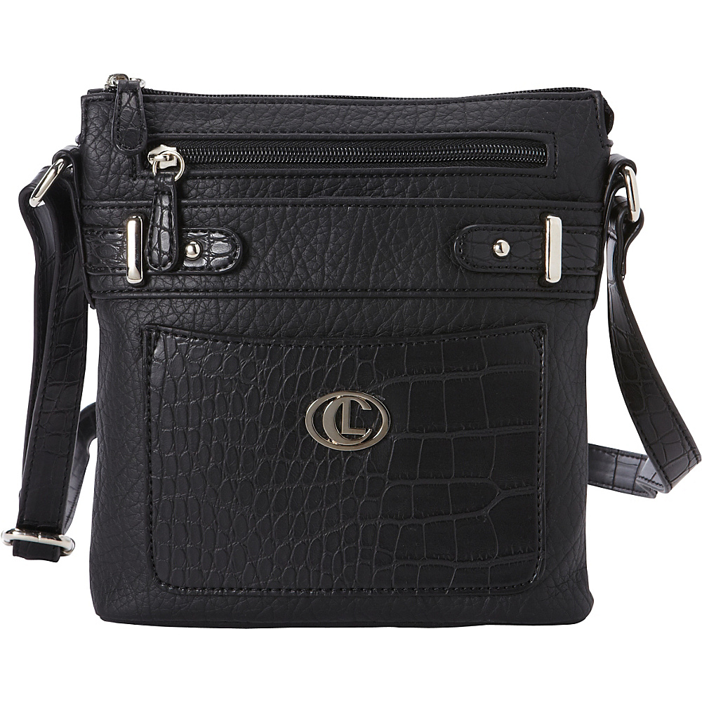 Aurielle Carryland Croco Belting Mini Bag Black Aurielle Carryland Manmade Handbags