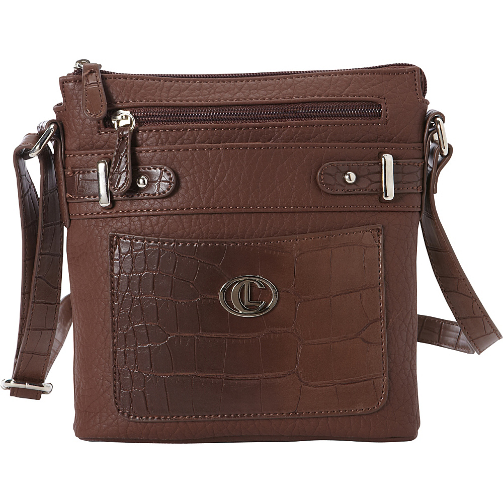 Aurielle Carryland Croco Belting Mini Bag Brown Brown Aurielle Carryland Manmade Handbags