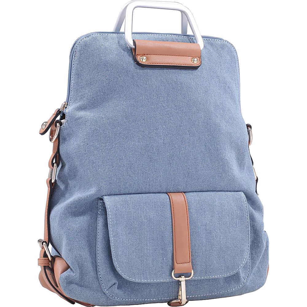 MKF Collection Back To School Denim Backpack Light Blue MKF Collection Everyday Backpacks