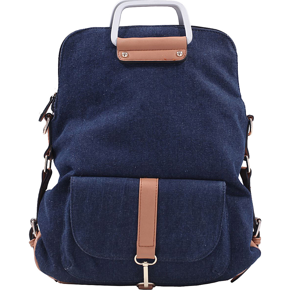 MKF Collection Back To School Denim Backpack Navy MKF Collection Everyday Backpacks