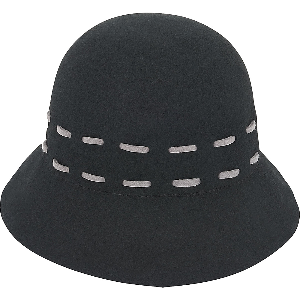 Adora Hats Wool Felt Cloche Hat Black Adora Hats Hats