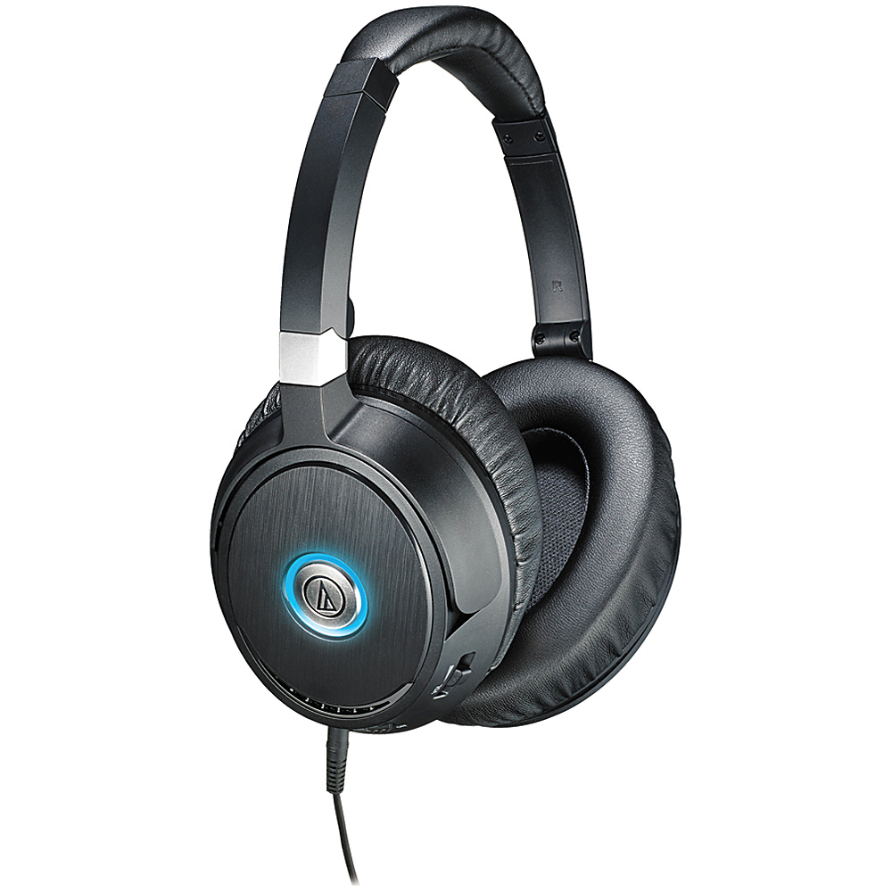 Audio Technica ATH ANC70 QuietPoint Active Noise Cancelling Headphones Black Audio Technica Headphones Speakers