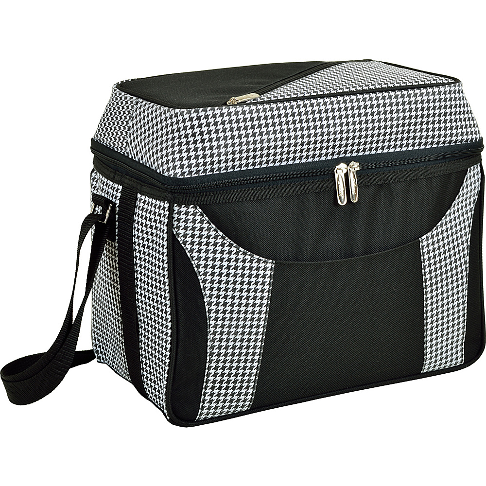 Picnic at Ascot Collapsible 36 Can Cooler with Two Levels Houndstooth Picnic at Ascot Outdoor Coolers