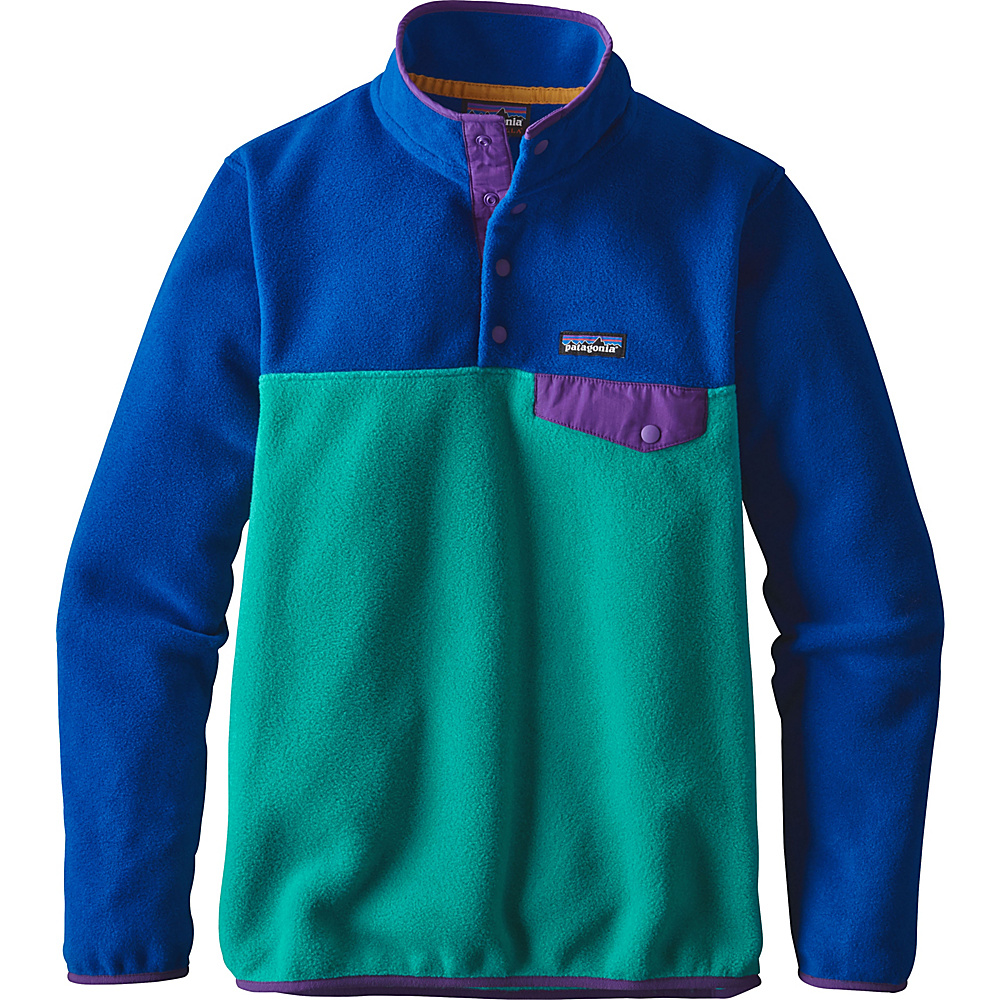 Patagonia Womens Lightweight Synch Snap T Pullover L True Teal Patagonia Women s Apparel