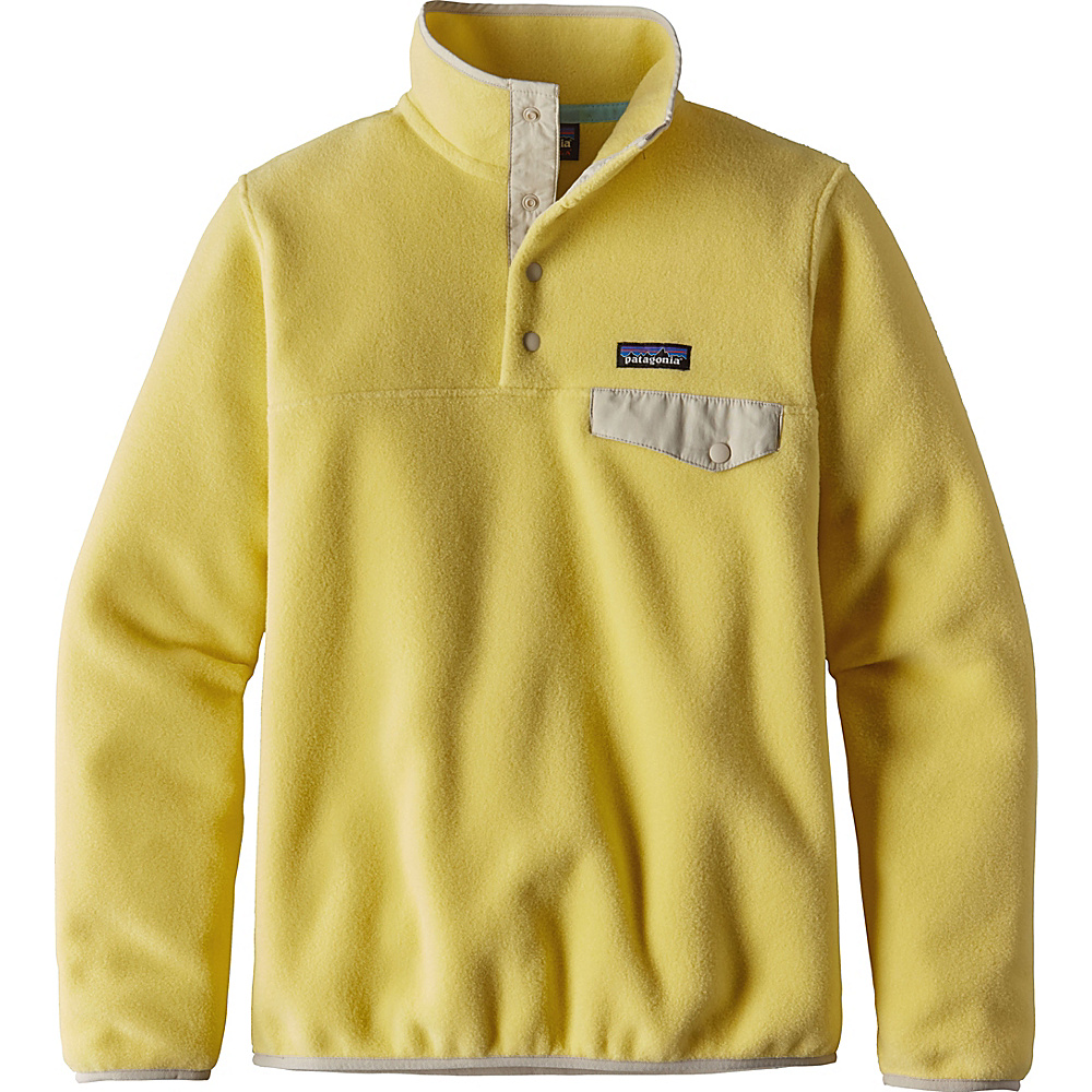 Patagonia Womens Lightweight Synch Snap T Pullover XXS Yoke Yellow Patagonia Women s Apparel